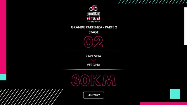 The 2nd round of the Giro d'Italia Virtual hosted by BKOOL is here: Grande Partenza - Part 2