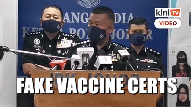 RM350 to RM650 for fake vaccine certs: Johor police arrest 8