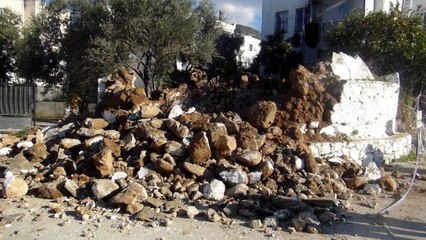 BODRUM'DA TARİHİ SARNIÇ ÇÖKTÜ