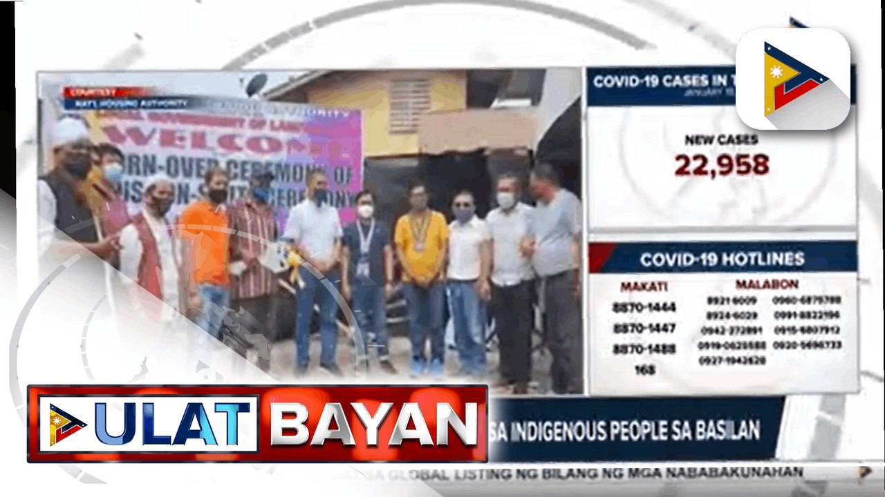 Government at Work: 881 pamilyang nasalanta ng Bagyong Odette sa Palawan, nakatanggap ng food packs mula sa DSWD - 50 housing units, handog ng NHA sa indigenous people sa Basilan - Konstruksyon ng bagong kalsada sa Mariveles, Bataan, sinimulan na