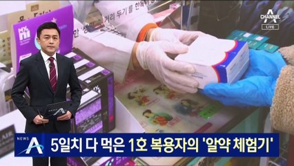 코로나 ‘먹는 약’ 1호 복용자 “5일치 다 먹었더니…”