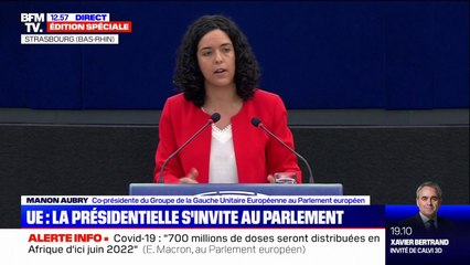 Manon Aubry à Emmanuel Macron: "La présidence française de l'UE ne devrait pas être un marchepied électoral"
