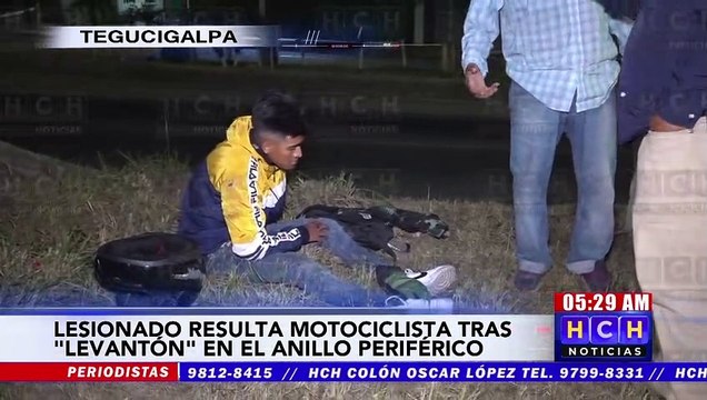 Lesionado resulta motociclista tras “levantón” en el Anillo Periférico