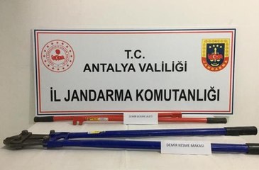 İnşaatlardan hırsızlık yapan 3 şüpheli yakalandı