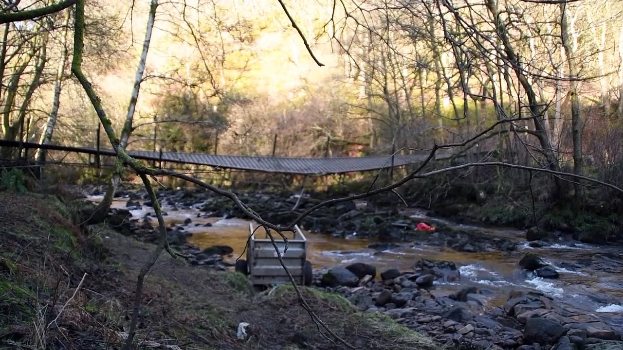 Bridge collapse on the River Roeburn