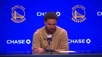 BASKETBALL: NBA: Golden State Warriors post-game reaction (Thompson, Kerr)