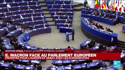 Les eurodéputés interpellent Macron après son discours au Parlement européen