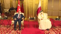 TBMM Başkanı Şentop, Katar Şura Meclisi Başkanı Al Ganim ile bir araya geldi - İmza töreni