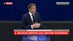 Emmanuel Macron : «Un drapeau européen flotte à la place de rien, j’en suis fier»