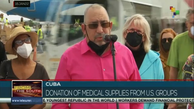 A U.S. donation of medical supplies arrived in Cuba
