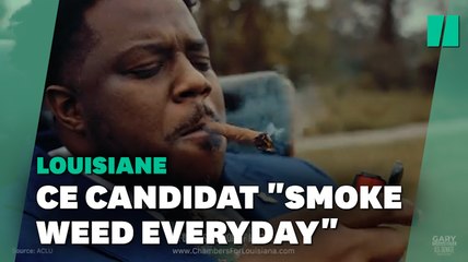 "37 secondes de fumette", ce candidat démocrate s'allume un joint dans son clip de campagne