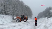 DOMANİÇ'TE KAR KALINLIĞI 48 SANTİME ULAŞTI