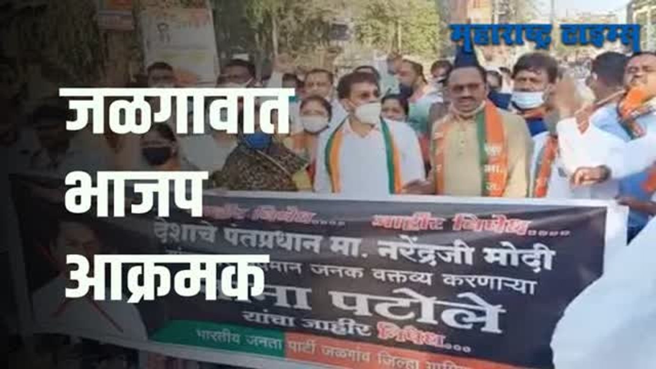 नाना पटोलेंच्या प्रतिमेला जोडे मारो आंदोलन करत प्रतिमा जाळली