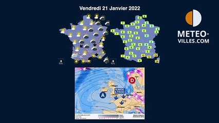 prévisions météo du mercredi 19 janvier 2022