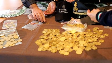 Genova - Sequestrate monete d'oro e contanti per oltre 600mila euro (19.01.22)