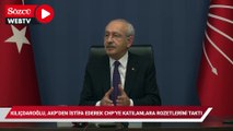 Kılıçdaroğlu, AKP'den istifa ederek CHP'ye katılanlara rozetlerini taktı