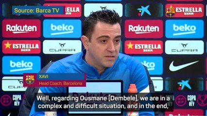 Xavi lays out Dembele ultimatum in contract saga
