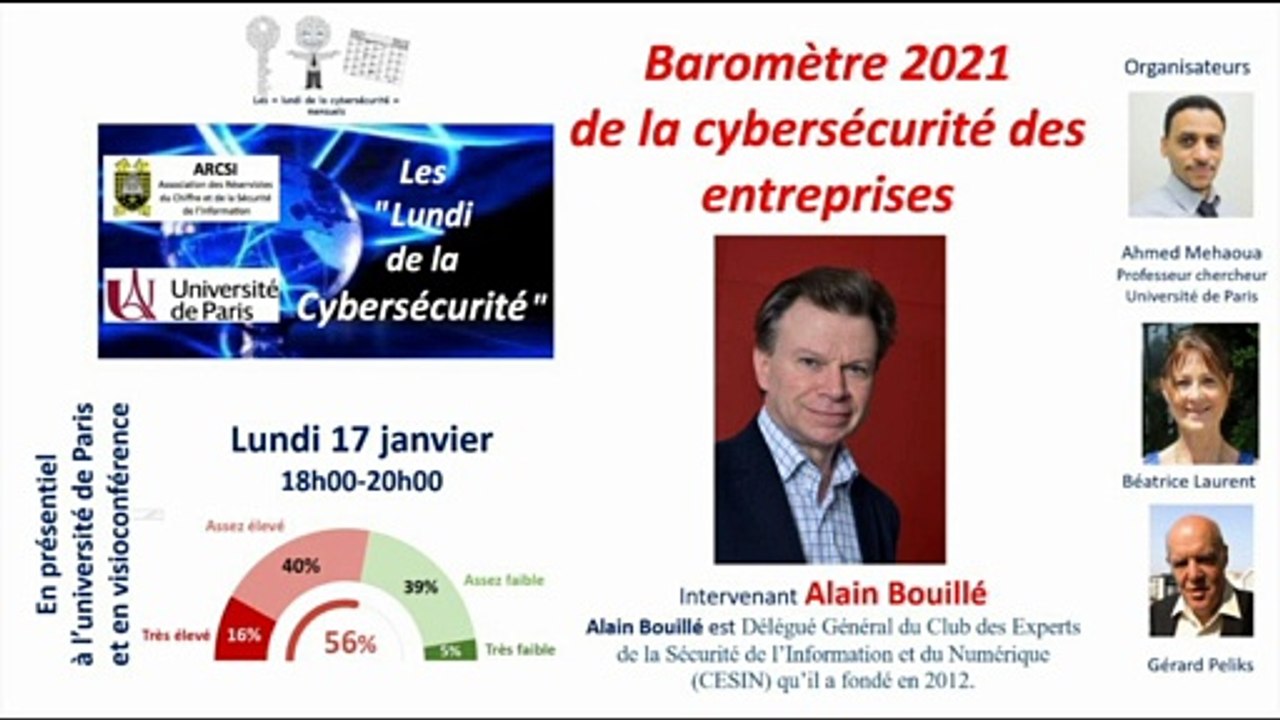 01-22: "Lundi de la Cyber" Alain Bouillé et le baromètre Cyber du CESIN