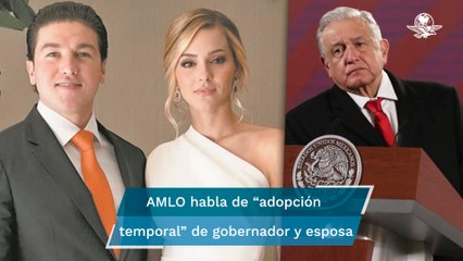 Pide AMLO no hacer politiquería sobre bebé "adoptado" por Samuel García y Mariana Rodríguez