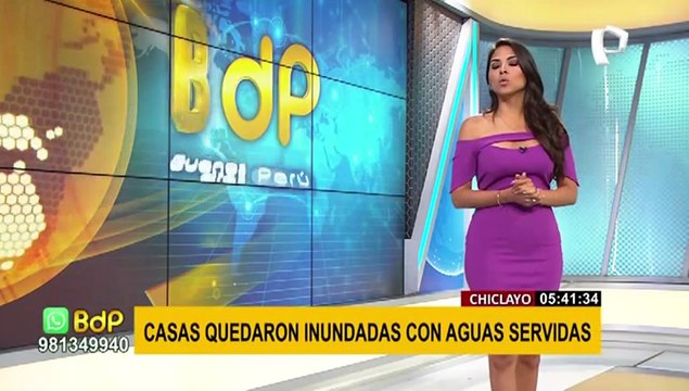 Chiclayo Aguas servidas inundan viviendas tras colapso de alcantarillado