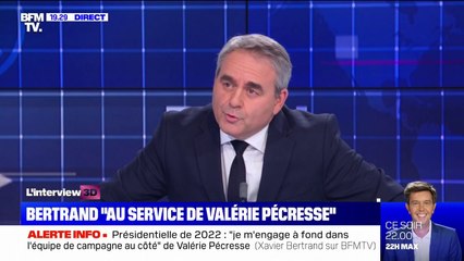 Xavier Bertrand: "Valérie Pécresse ne sera pas la présidente de la repentance"