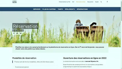 19 janv TOPO PG reservation camping Carleton