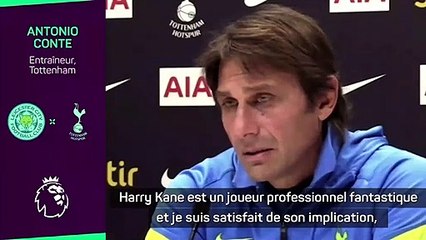 Tottenham - Conte : "Harry Kane, un fantastique professionnel"