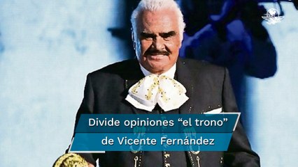 Critican "el trono" de Vicente Fernández: "Con tanto billete y todo roto"