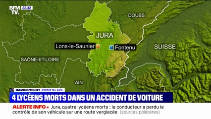 Lycéens tués dans un accident de voiture: "Une enquête judiciaire est ouverte", annonce le préfet du Jura