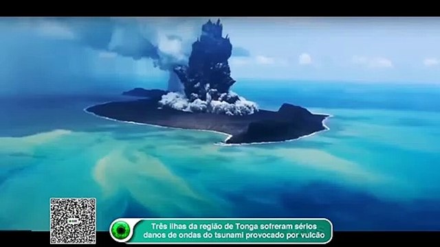 Três ilhas da região de Tonga sofreram sérios danos de ondas do tsunami provocado por vulcão