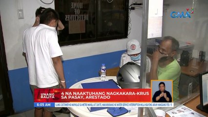 4 na naaktuhang nagkakara-krus sa Pasay, arestado | UB