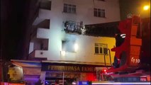 Ataşehir'de 5 katlı binada çıkan yangın söndürüldü