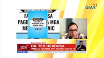 Panayam kay Dr. Ted Herbosa, medical adviser ng NTF Against COVID-19 | UB