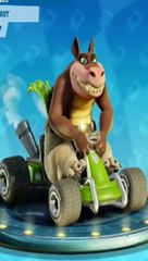 Dingodile’s Classic Olive Colored Kart - Crash Team Racing Nitro-Fueled