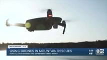 Using drones in mountain rescues