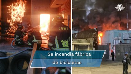 Registran incendio en Calzada Coltongo, en Azcapotzalco