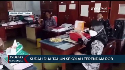 Sudah Dua Tahun SD Negeri 3 Bandengan Kendal Terendam Rob