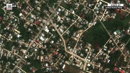 Satellite photos show areas covered in ash after Tonga volcano