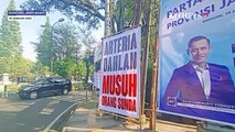 Spanduk Arteria Dahlan Musuh Orang Sunda Terpampang di Bandung