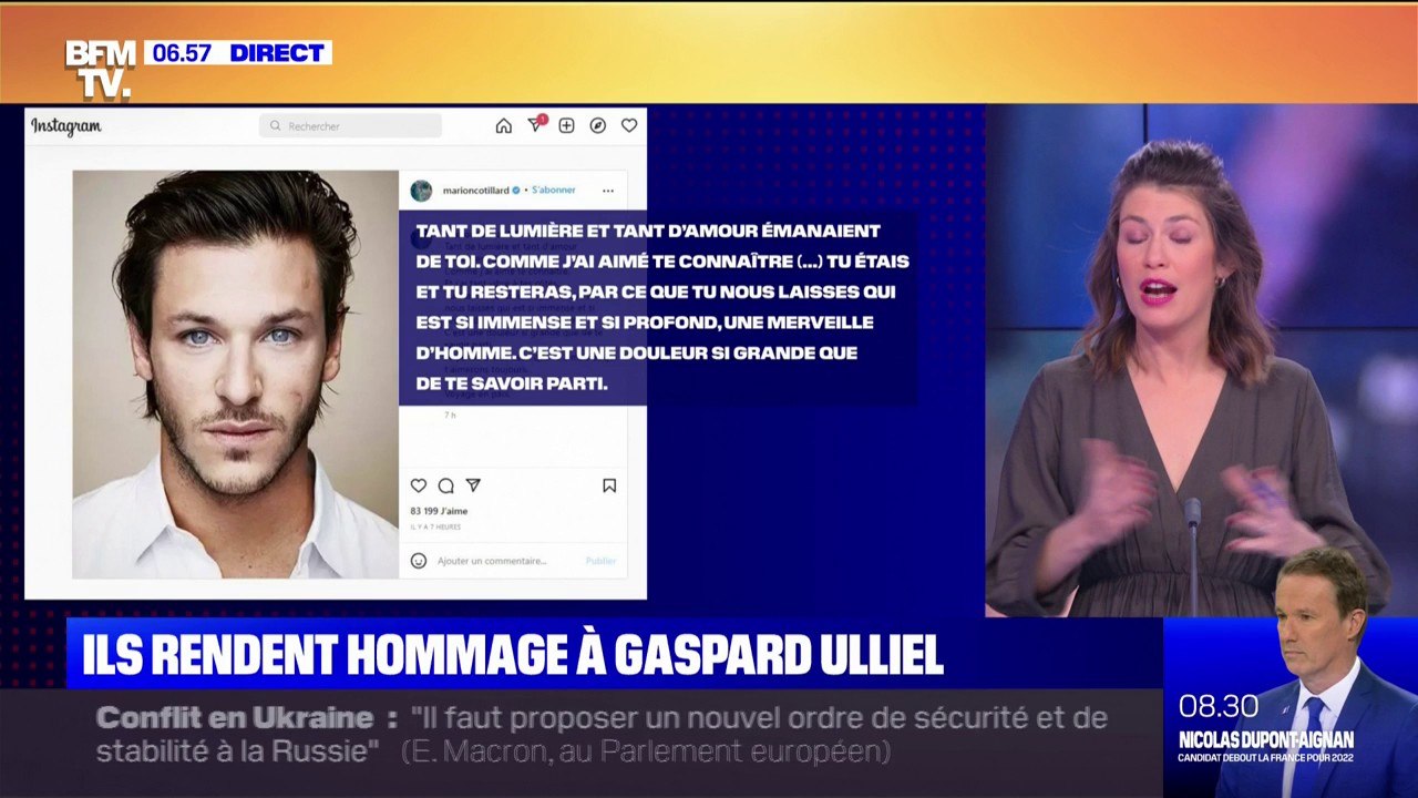 Le monde du cinéma rend hommage à Gaspard Ulliel