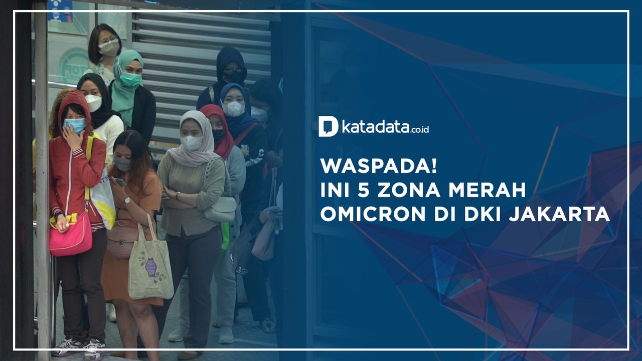 Waspada! Ini 5 Zona Merah Omicron di DKI Jakarta | Katadata Indonesia