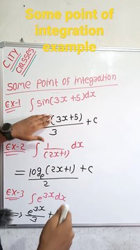 Some points of integration example | some points of integration example in Hindi | some points of integration example mathematical tool #cityclasses