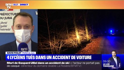 "Tout le Jura est profondément endeuillé": le préfet du Jura s'exprime sur l'accident de voiture dans lequel 4 lycéens sont morts ce mercredi