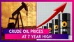 Crude Oil Prices At 7 Year High Over Supply Fears After Houthi Rebels Target Abu Dhabi Oil Facility