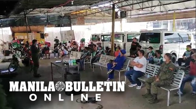 Task Force Davao holds an anti-terror forum for PUV drivers and operators in Davao City