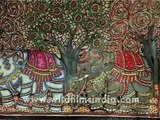 Indian traditional paintings at Delhi Haat