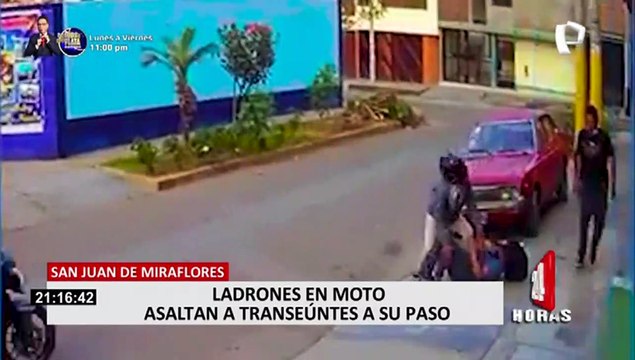 SJM: vecinos denuncian constantes asaltos a bordo de motocicletas