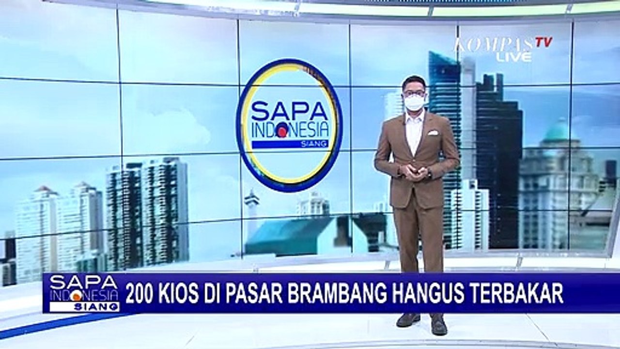 Penampakan Puing Bangunan 200 Kios Pasar Brambang di Demak yang Hangus Terkabar