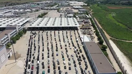 Avrupa'ya açılan gümrük kapılarından geçen yıl 8 milyon yolcu giriş ve çıkış yaptı