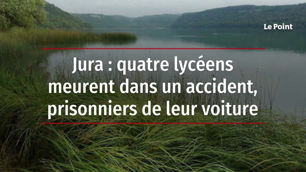 Jura : quatre lycéens meurent dans un accident, prisonniers de leur voiture